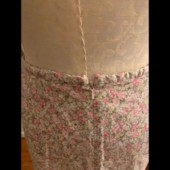 Ditsy Floral Cotton Stretch Gap Skirt - Picture 6 of 9